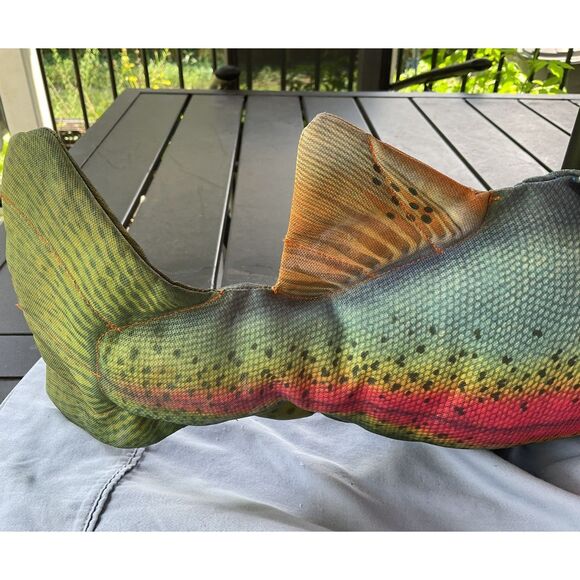 Rainbow Trout Fish Accent Pillow - Picture 7 of 9